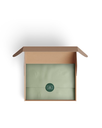 Kraftpapier mit Sticker