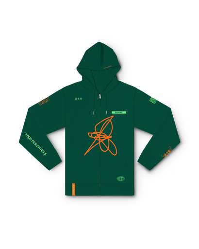 Sweat à Capuche Zippé sur Mesure