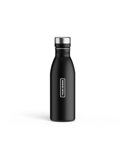 Flasche mit silbernem Deckel · 500 ml